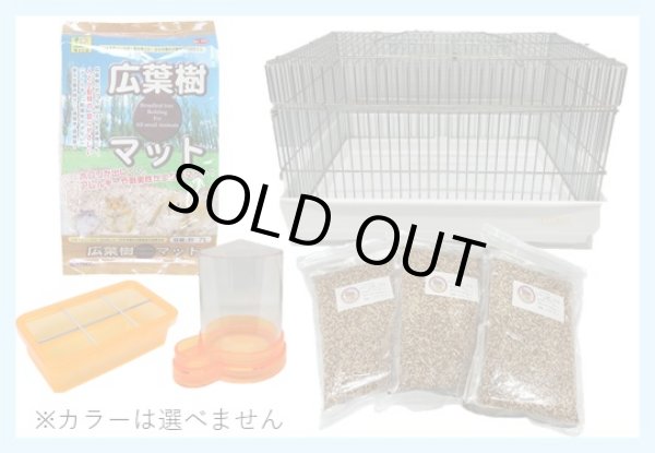 画像1: 送料無料　並ウズラの快適飼育セット　（1〜４羽用） (1)