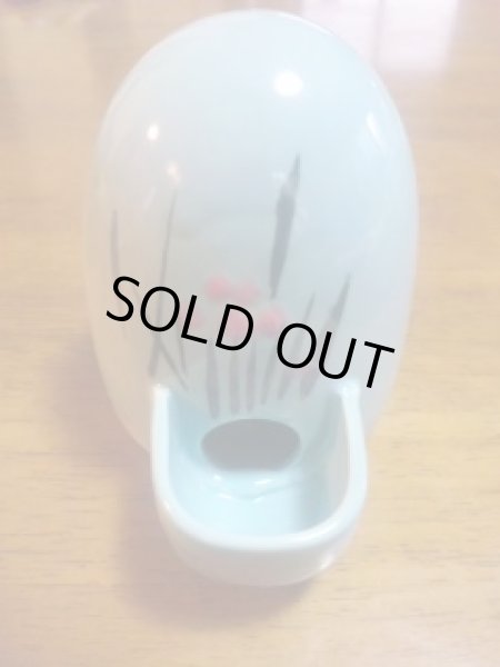 画像1: 陶器　水入れ１合タンク  ブルー　１個 (1)